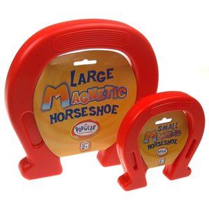 Red Plastic Magnetic Horseshoe Educational Toy Learning Popular Playthings Lot